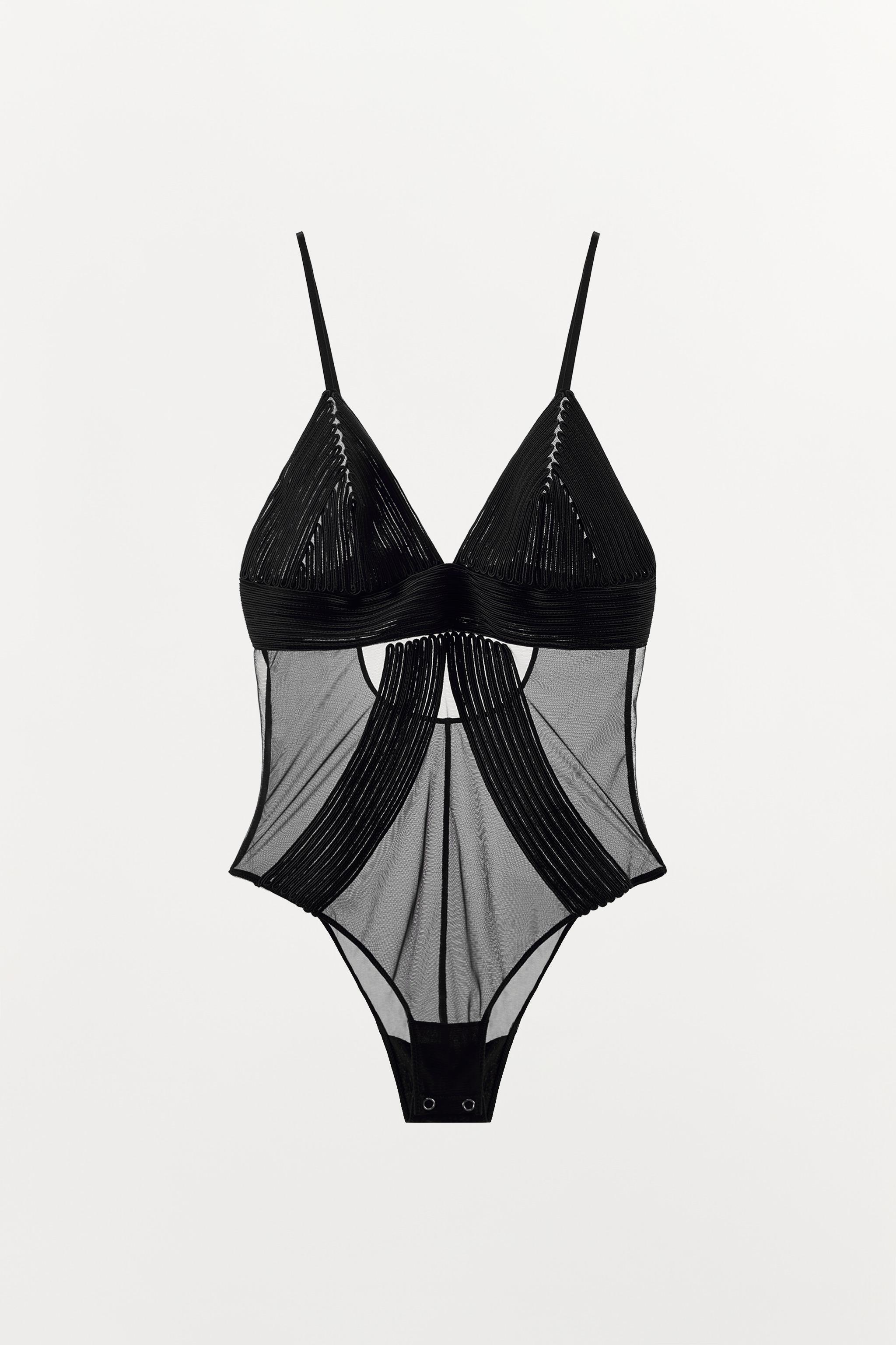 COMBINATION TEXTURED BODYSUIT